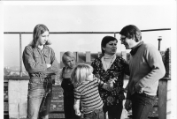 Tominovi a Jakub Němec (vpravo), 1980