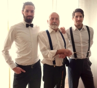 Vnuci Kryštof a Tobiáš s Vladimírem Navrátilem