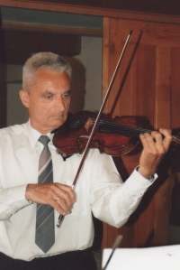 Karel Hewanicki na udílení Ceny města Velká Bystřice, 2012