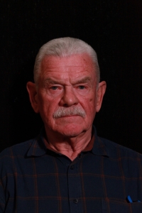 Jiří Juřena při natáčení pro Paměť národa,  22. března 2025, Jeseník