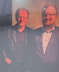 Syn Marie Loucké RNDr. Jaroslav Loucký se synem Petrem