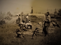 Václav Kášek během vojenského cvičení