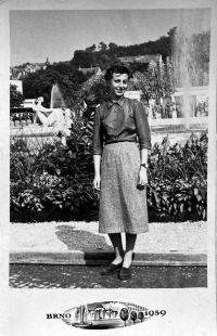 Anna Marková na výstavišti v Brně, 60. léta