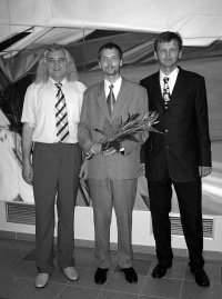 Se svými syny Petrem a Tomášem, 2006