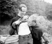 Crossing the Otava River, 1987