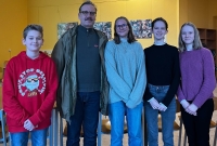 Tým ze ZŠ Lupačova s Davidem Matáskem, prosinec 2022