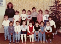 Učitelkou v mateřské škole, Újezd, asi 1992