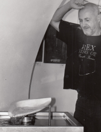 František Svátek na výstavě v roce 2003