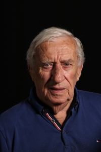 František Knebort během natáčení, 2025