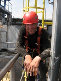 Ludvík Janko during surveying work