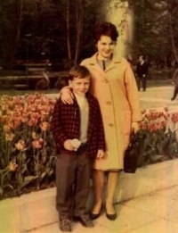 Vladimír Václavek s maminkou v Olomouci 