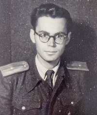 Jiří Šigut at the military service in 1951