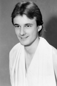 Maturant Jiří Malec na gymnáziu v Tanvaldu, 1981