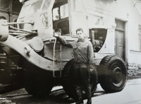 Marián Kvarda pracovně na Šumavě (1968)