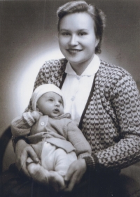 Witness with her first-born son, 1960s