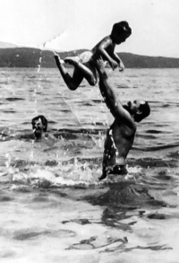 Tomáš Klepek se synem