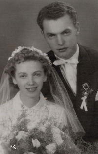 Svatební fotografie manželů Glaserových