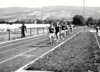 Leading the race in Rousínov, 1978