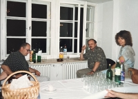 Aleš Rezler, ředitel a kurátor Galerie Felixe Jeneweina, Martin Zálešák, Jana Vránová, kurátorka brněnského Domu umění