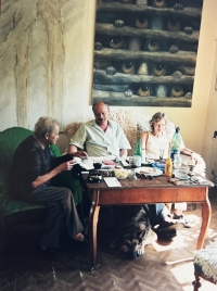 Manželé Zálešákovi u Jitky Válové