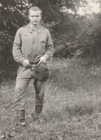 V době základní vojenské služby, U Sloupů, Vimperk