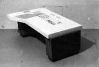 Model prvního řídícího dispečinku pro důl Staříč, kterého byl Gotthard Janda autorem