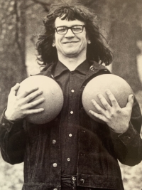 Photos of Ivan Martin Jirous from his student years
