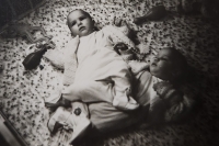 The Connolly twins Merja and Jimmy, 1963