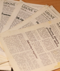 Samizdatově vydávané Lidové noviny Karla Pořízky z roku 1988