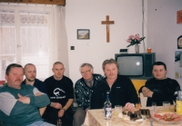 Celebration of the Golden Wedding, Miroslav Jurníček third from the right, 2001