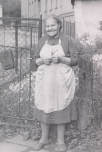 Anna Pifflová, mother of architect Alfréd Piffl, who was sentenced to two years by the communists in a political trial on 9 August 1957