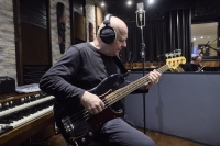 Vladimír Václavek and Pavel Koudelka, band Dunaj in the recording studio