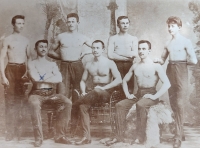 Děda František Škoda jako sokol, 1905