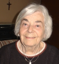 Hana Hewanická při natáčení pro Paměť národa, 2025, Velká Bystřice