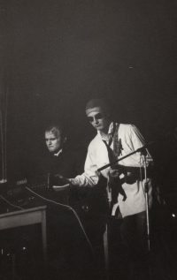 Třírychlostní Pepíčci - kapela, která vystupovala na festivalu v Třanovicích (1982)