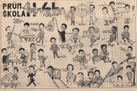 Maturitní tablo Knobovy třídy průmyslové školy ve Vítkovicích 1958