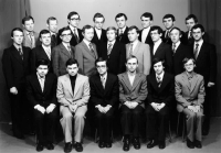 Michael Slavík with classmates from the Cyril and Methodius Theological Faculty in Litoměřice (1981)