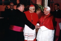 Michael Slavík with Pope Benedict XVI