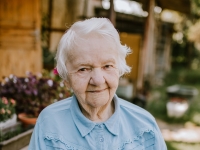 Marie Mühlbergerová v době natáčení rozhovoru (2025)