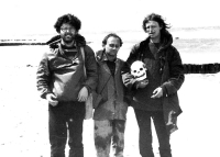 Ctibor Navrátil with dissidents Aleš Bartusek (left) and Ivo Mludek