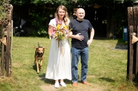 Ctibor Navrátil at the wedding of his daughter Julie