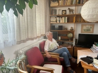 Blanka Janoušková při natáčení svého vyprávění