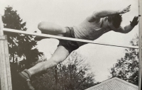Karel Vágner na tyčkařských závodech v Mladé Boleslavi
