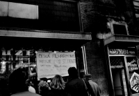A view of the shop window in November 1989