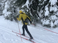 Sigmund Schwarzkopf on a cross-country ski trip
