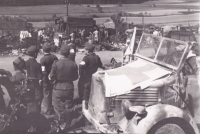 Odzbrojování Němců u Ptáčkovny, Písek, 1945