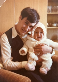 Jiří Breu with daughter