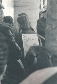 Marka Míková ve Vatikánu, rok 1989