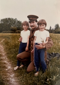 Jiří Breu with daughters