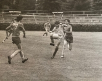 Pavel Verbíř handling the ball